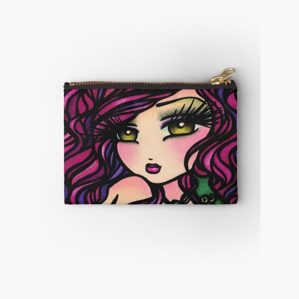 Item preview, Cute Pink Haired Hot Air Balloon Aviator Fantasy Art designed and sold by hannahlynnart.