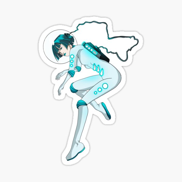 Spaced Out -- Blue Sticker