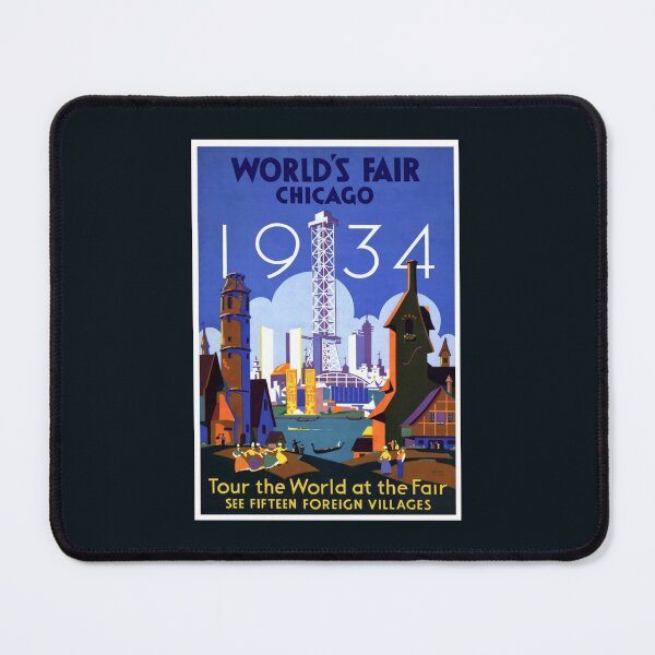 Item preview, Worlds Fair Chicago 1934 - Chicago Worlds Fair Travel Poster Reproduction designed and sold by molamode.