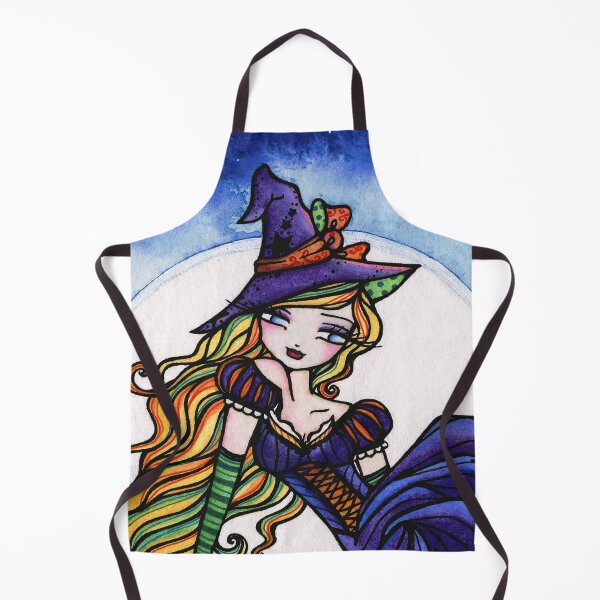 Item preview, Colorful Halloween Witch Night Sky Fantasy Art designed and sold by hannahlynnart.