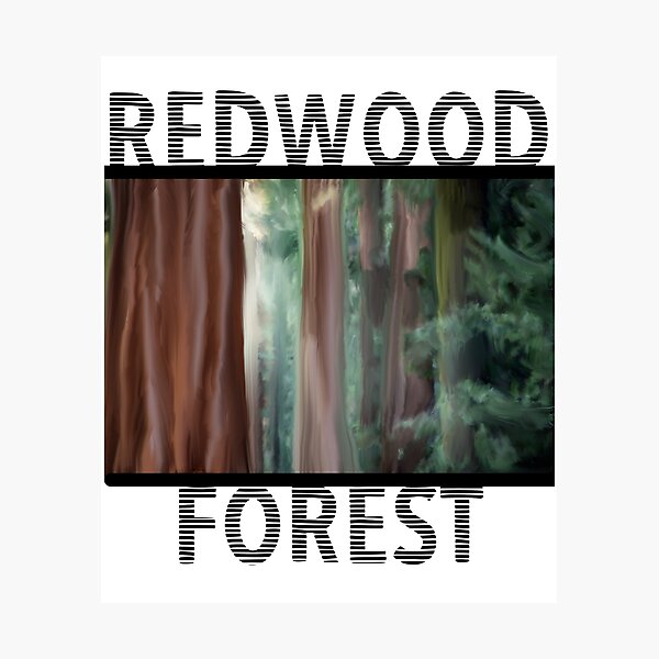 Item preview, Redwood Forest Painting designed and sold by Unhinged Heather.