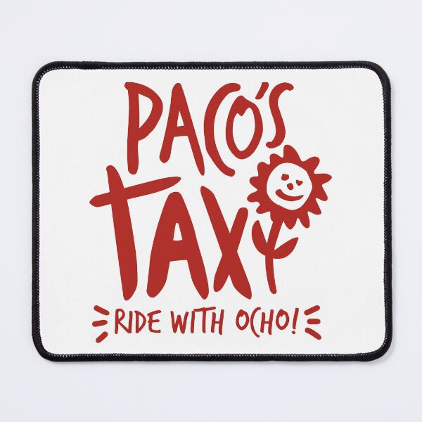 Item preview, Paco's Taxi (Red on White) designed and sold by Justin Ellis.