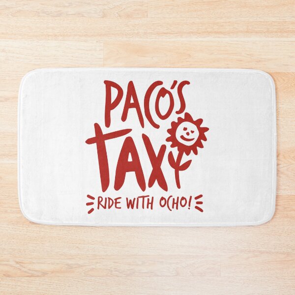 Item preview, Paco's Taxi (Red on White) designed and sold by Justin Ellis.