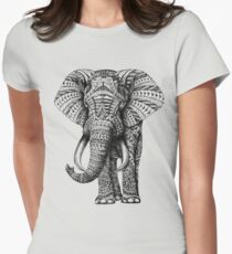 Verzierter Elefant Tailliertes T-Shirt
