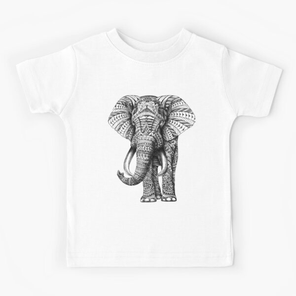 Ornate Elephant Kids T-Shirt