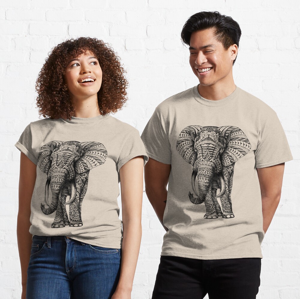 Ornate Elephant Classic T-Shirt