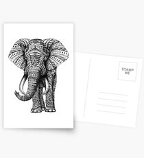 Postales Elefante adornado