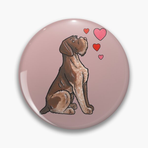 Item preview, German Wirehaired Pointer love designed and sold by animalartbyjess.