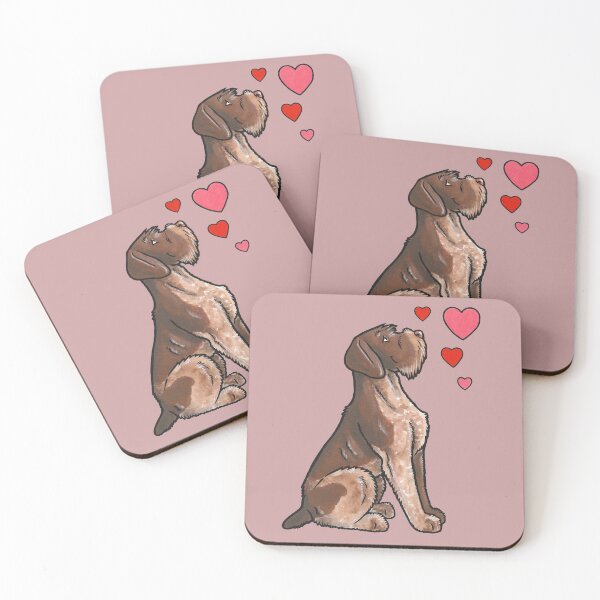 Item preview, German Wirehaired Pointer love designed and sold by animalartbyjess.