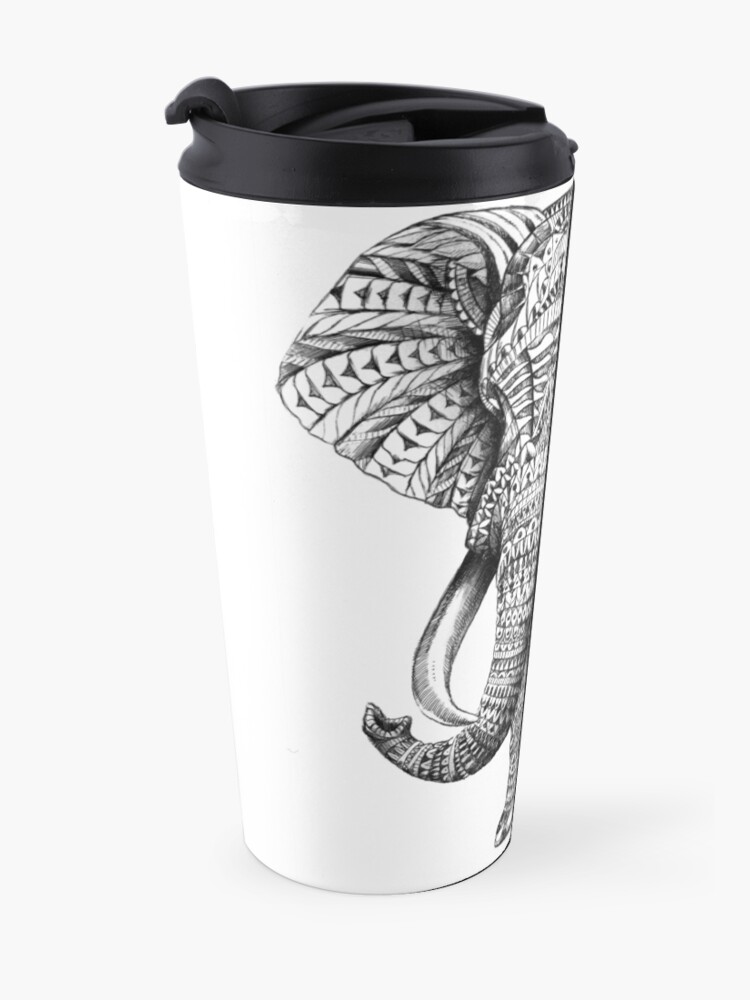 Alternate view of Ornate Elephant Travel Mug