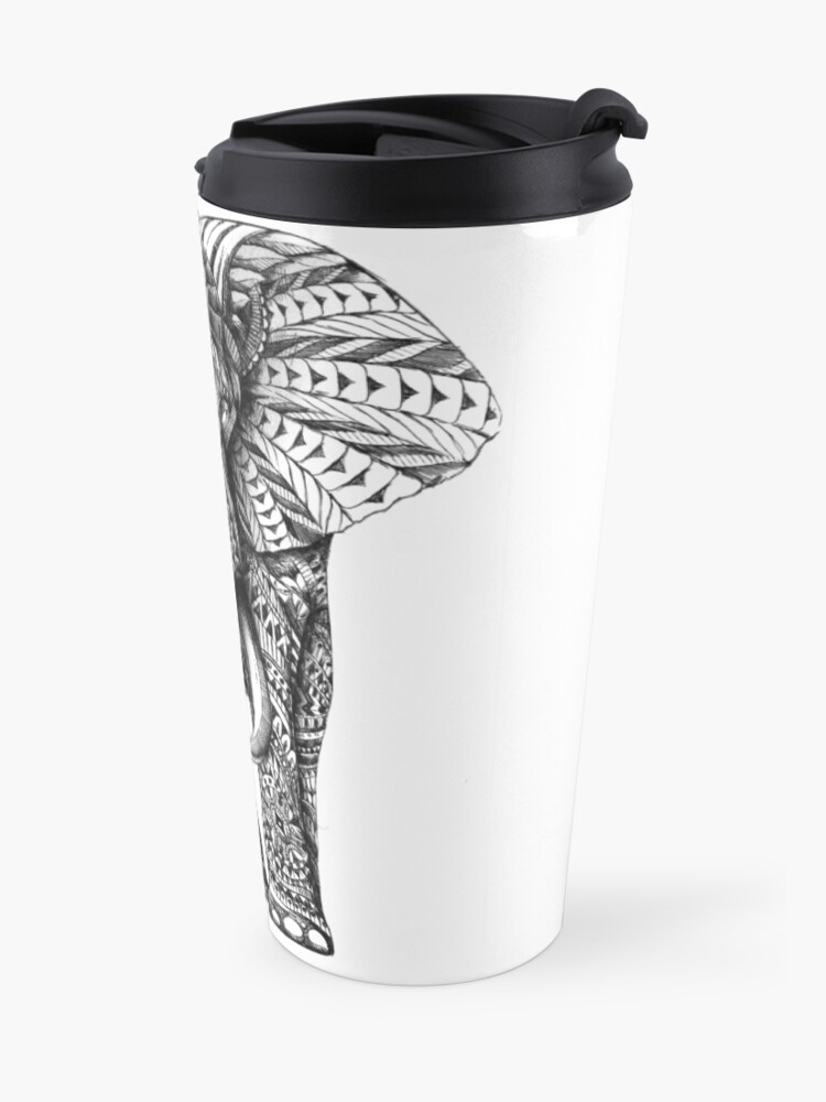 Alternate view of Ornate Elephant Travel Mug