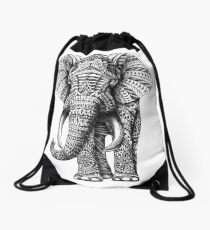 Verzierter Elefant Rucksackbeutel