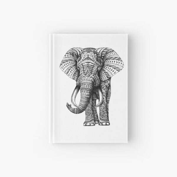 Ornate Elephant Hardcover Journal