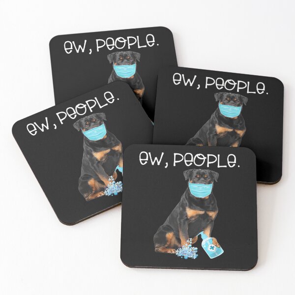 Item preview, Rottweiler Ew People Dog Wearing A Face Mask   designed and sold by joh1zwfkristy.