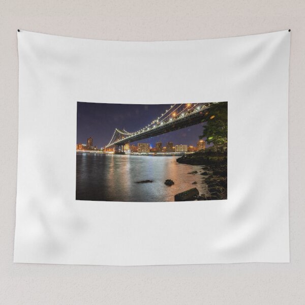 Item preview, Manhattan Bridge at night designed and sold by Colin White.