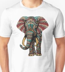 Ornate Elephant (Color Version) Unisex T-Shirt