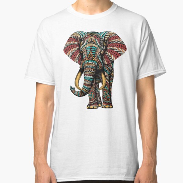 Ornate Elephant (Color Version) Classic T-Shirt
