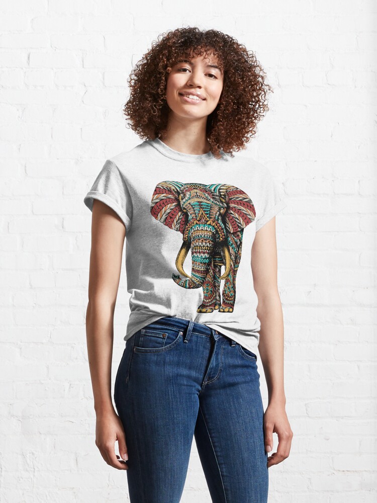 Alternate view of Ornate Elephant (Color Version) Classic T-Shirt