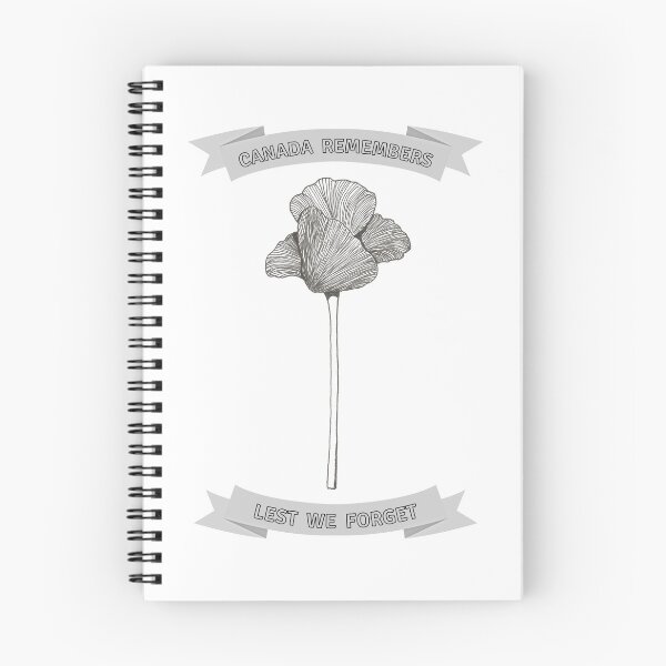 Item preview, Canada Remembers Lest We Forget Hand Drawn Poppy Line Drawing Canadian Remembrance Day  designed and sold by H3designs.