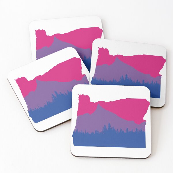Item preview, Mount Thielson Oregon Bi Pride Flag designed and sold by krewsonk.