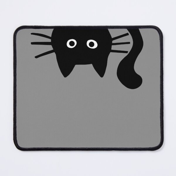 Funny Black Cat Mouse Pad