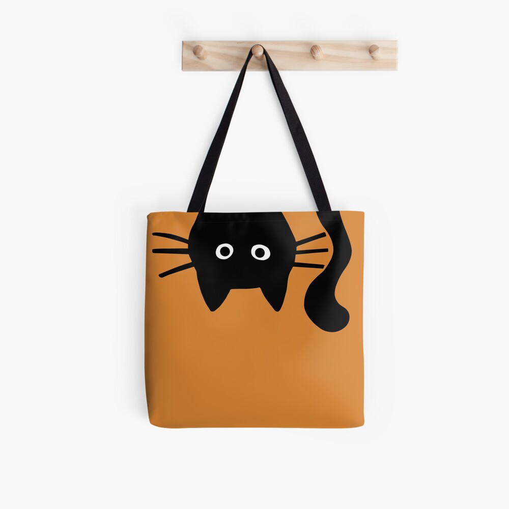 Funny Black Cat Tote Bag