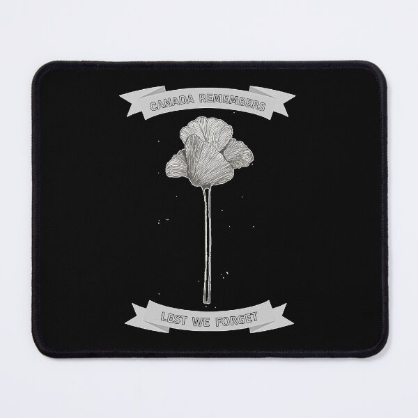 Item preview, Canada Remembers Lest We Forget Hand Drawn Poppy Line Drawing Canadian Remembrance Day  designed and sold by H3designs.