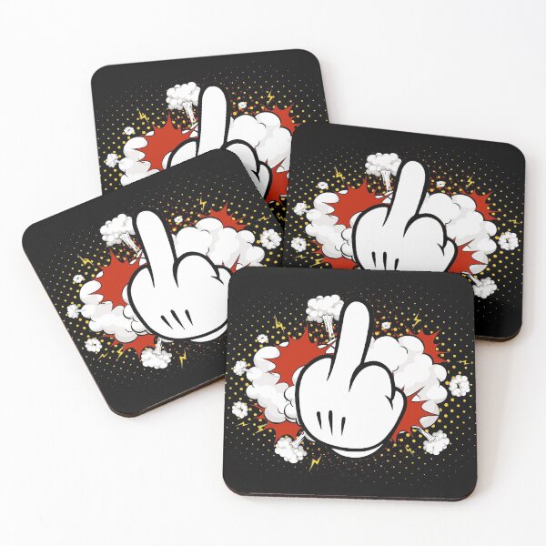 Item preview, Flipping the bird, middle finger, comic style designed and sold by monsterplanet.