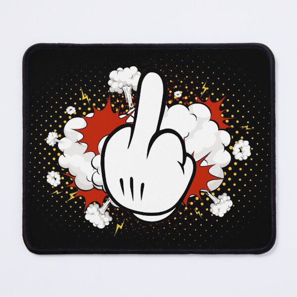 Item preview, Flipping the bird, middle finger, comic style designed and sold by monsterplanet.
