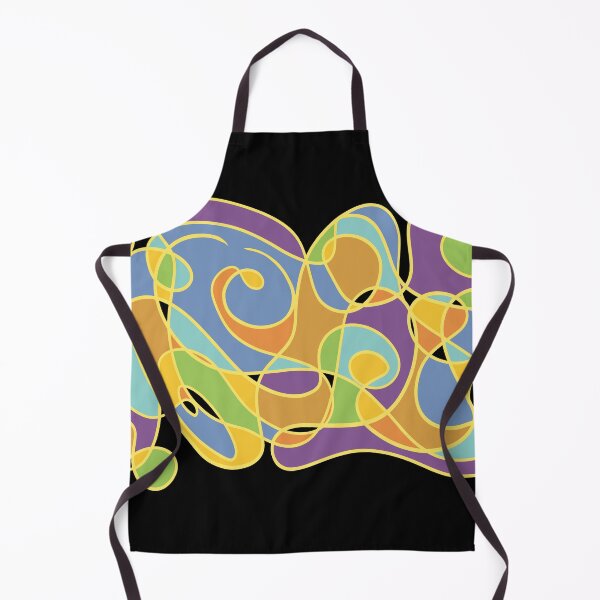 Item preview, Yellow String of Colorful Fate on black designed and sold by EmilyAdeleArt.