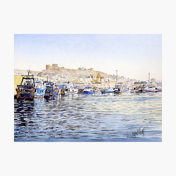 The fishing port of Almeria, Spain Photographic Print