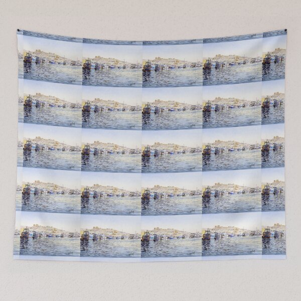 Item preview, The fishing port of Almeria, Spain designed and sold by Margaret Merry.