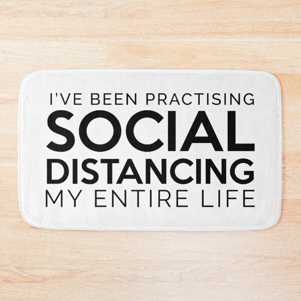 Item preview, Social Distancing My Entire Life Black designed and sold by felixbunny.