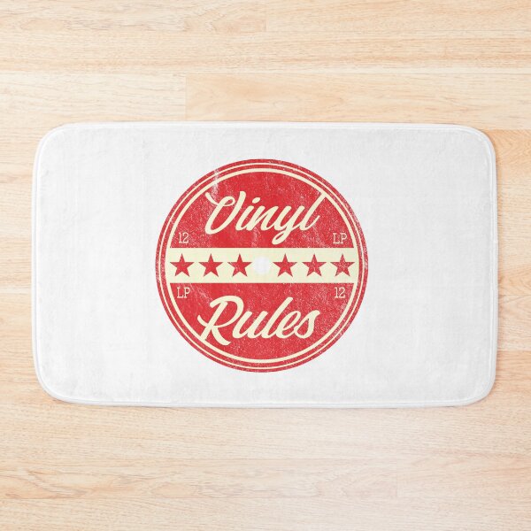 Item preview, Vinyl Rules Vintage Record Label Design designed and sold by analogdreamz.