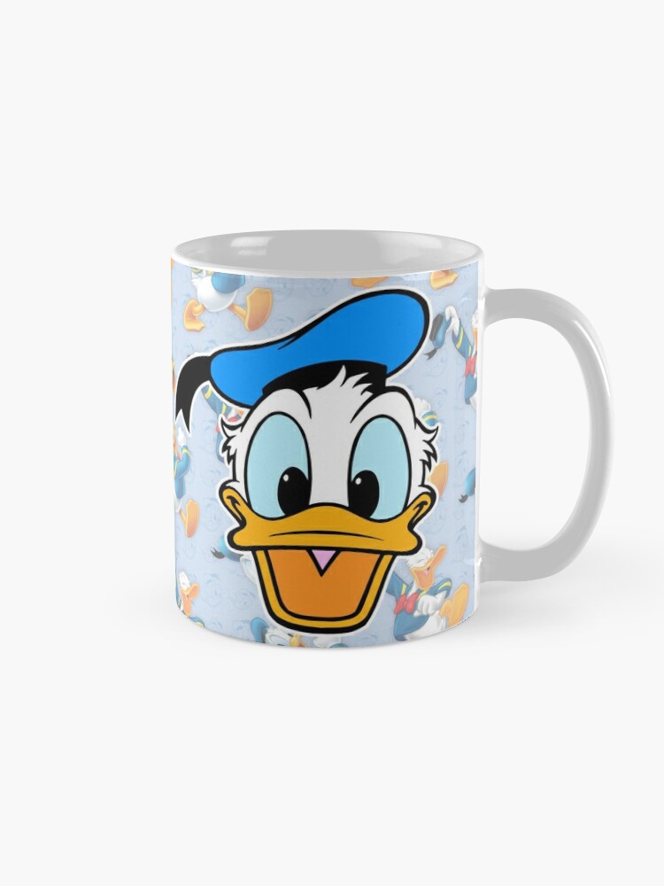 Disney Donald Duck Ceramic Coffee Tall Mug with Lid New 