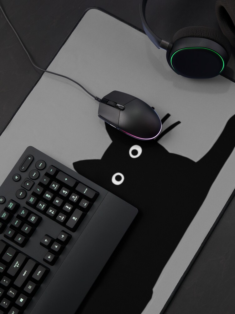Alternate view of Black Cat Mouse Pad