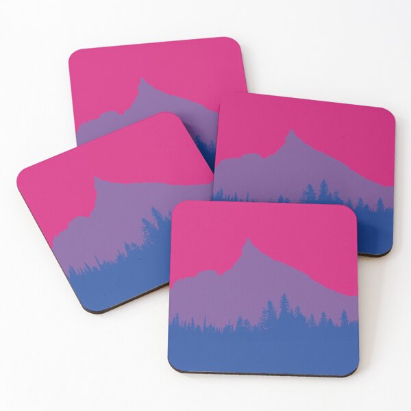 Item preview, Mount Thielson Oregon Bi Pride Flag designed and sold by krewsonk.