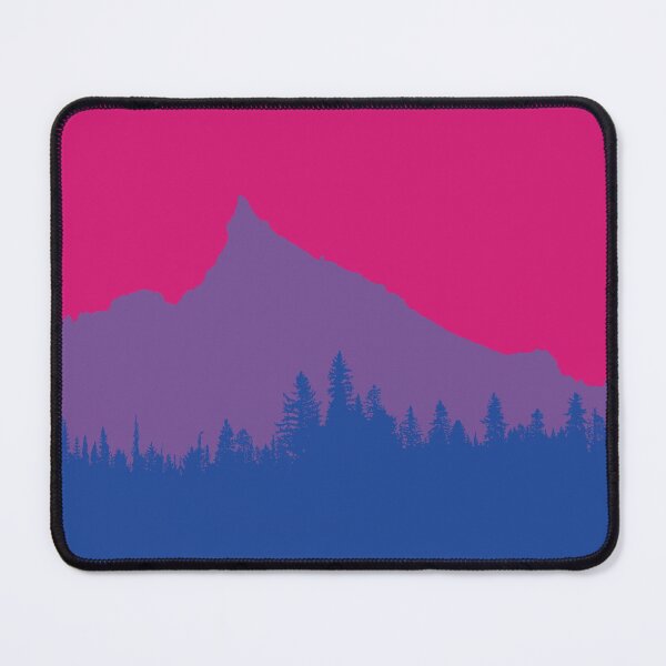 Mount Thielson Oregon Bi Pride Flag Mouse Pad