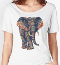 Ornate Elephant v2 (Color Version) Women's Relaxed Fit T-Shirt