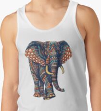 Verzierter Elefant v2 (Farbversion) Tanktop für Männer