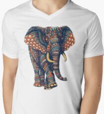 Ornate Elephant v2 (Color Version) Men's V-Neck T-Shirt