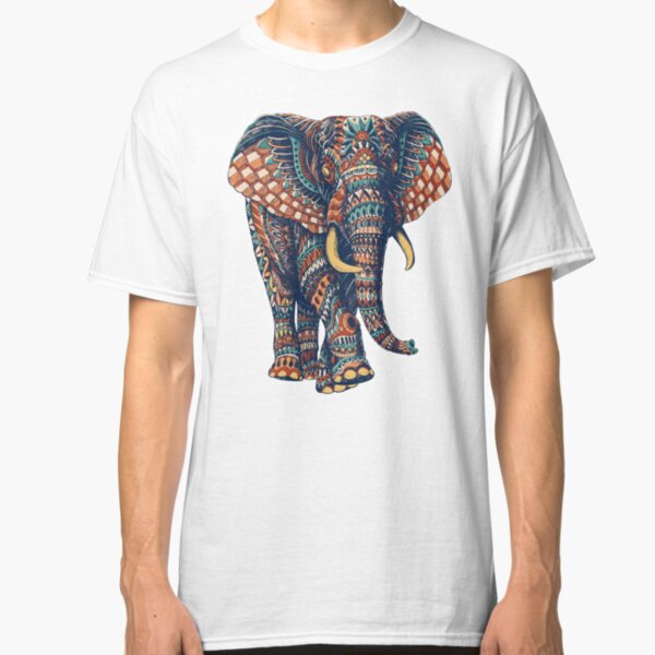 Ornate Elephant v2 (Color Version) Classic T-Shirt