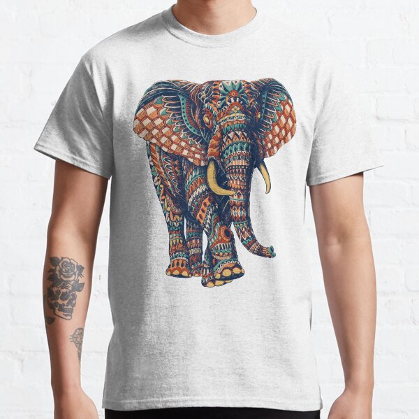 Ornate Elephant v2 (Farbversion) Classic T-Shirt