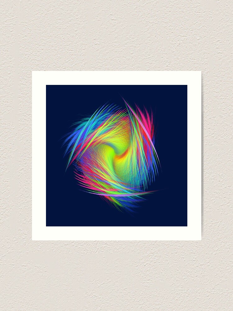 Alternate view of Forma 3 chaos #fractal art Art Print