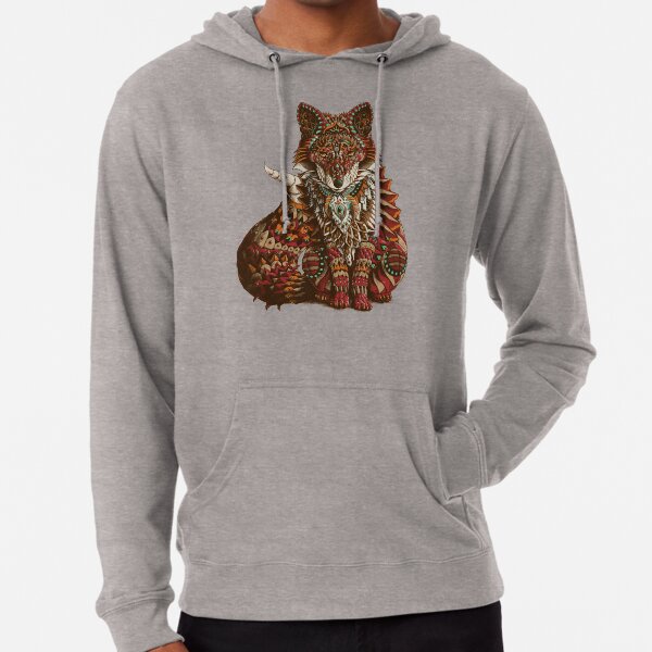 Red Fox (Color Version) Lightweight Hoodie