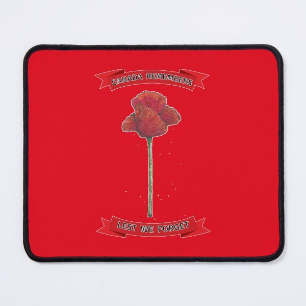 Item preview, Canada Remembers Lest We Forget Hand Drawn Poppy Line Drawing Canadian Remembrance Day  designed and sold by H3designs.