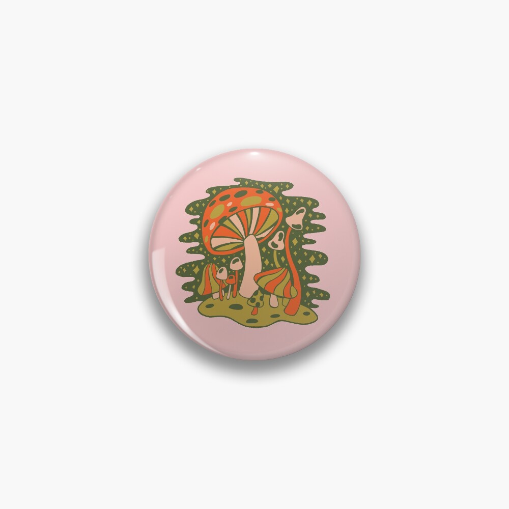 Forest of Mushrooms Pin