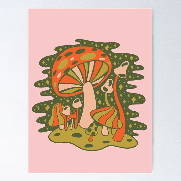 Item preview, Forest of Mushrooms designed and sold by doodlebymeg.