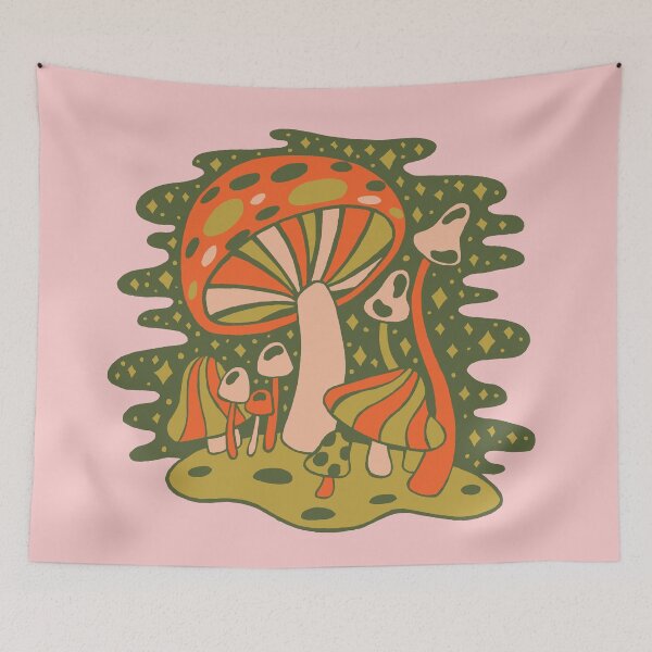 Item preview, Forest of Mushrooms designed and sold by doodlebymeg.