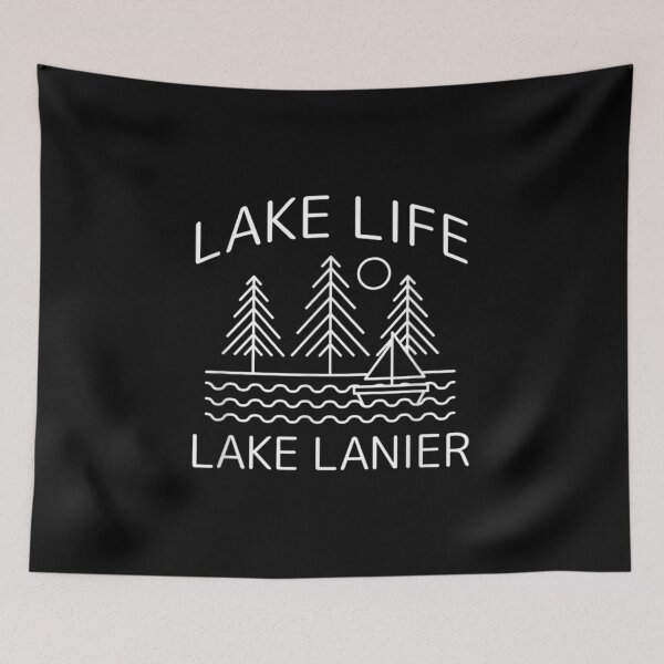 Item preview, Lake Lanier Lakes Lake Life Kayaking Vintage Sunset Kayak designed and sold by miann4.